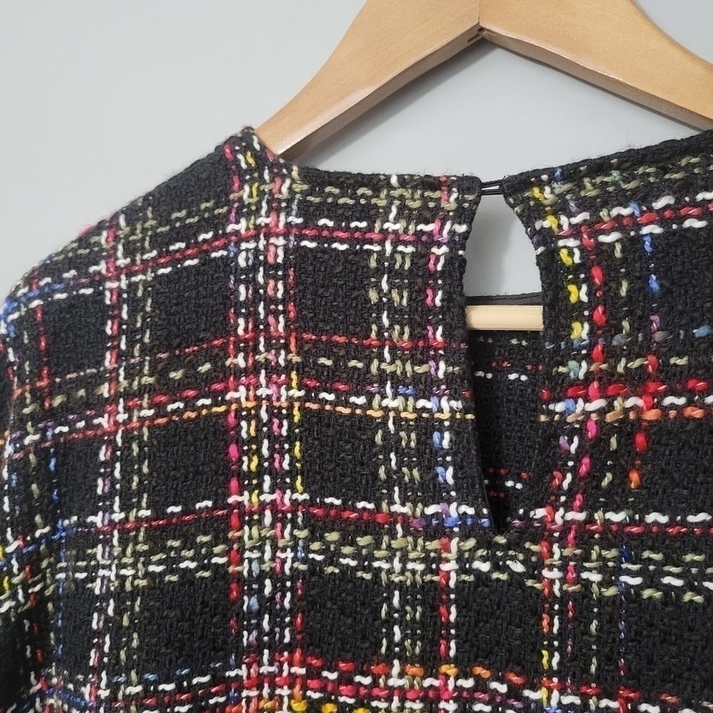 Zara Multicolor Tweed Oversized Sweater - Picture 11 of 13